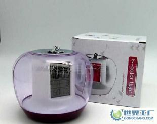 新品发布 自然声七彩变色闹钟——梦幻球与苹果幻球的完美结合，打造多重功能小夜灯
